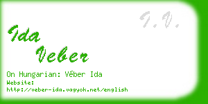 ida veber business card